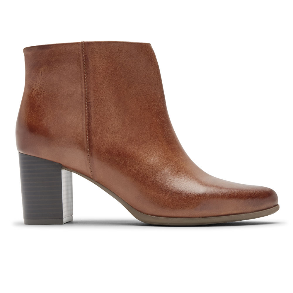 Rockport Singapore Womens Booties - Camdyn Brown - IV6739042